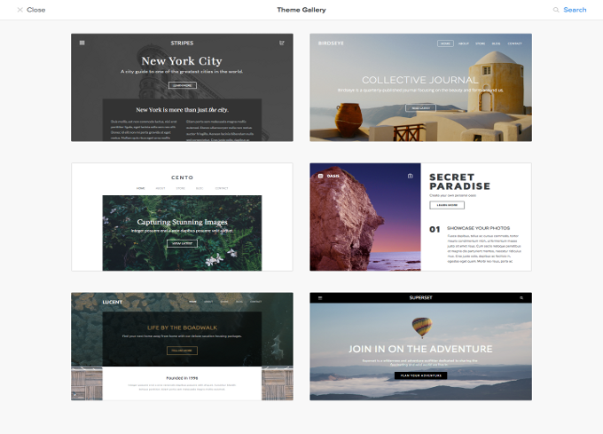 Weebly Theme Gallery