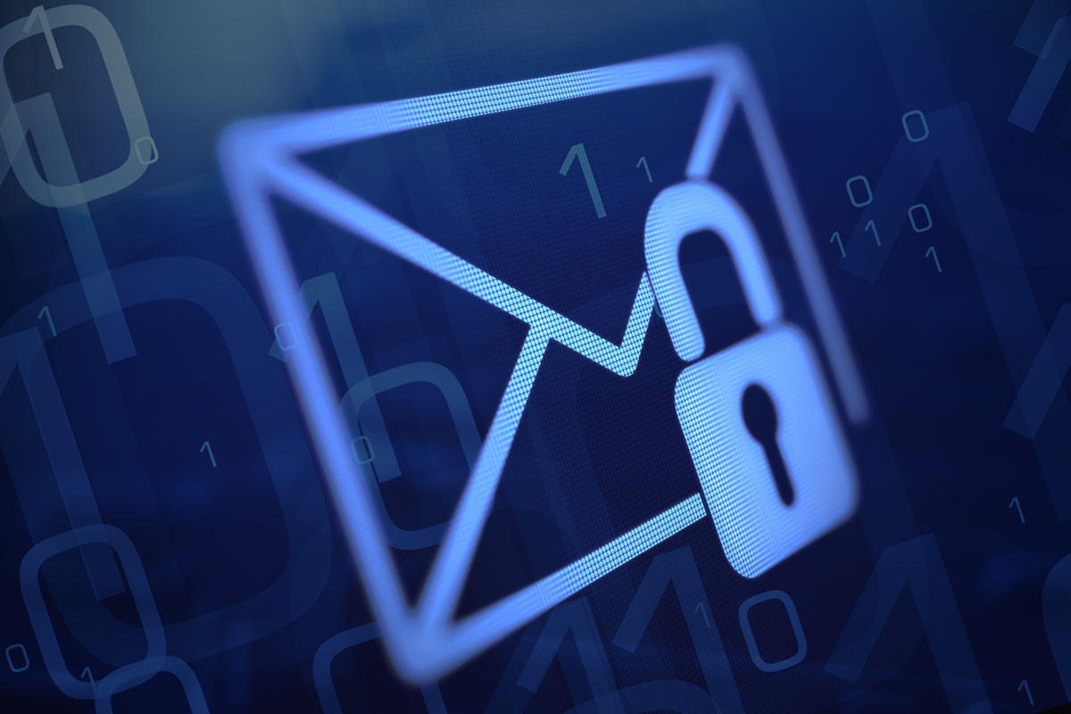 Email security background